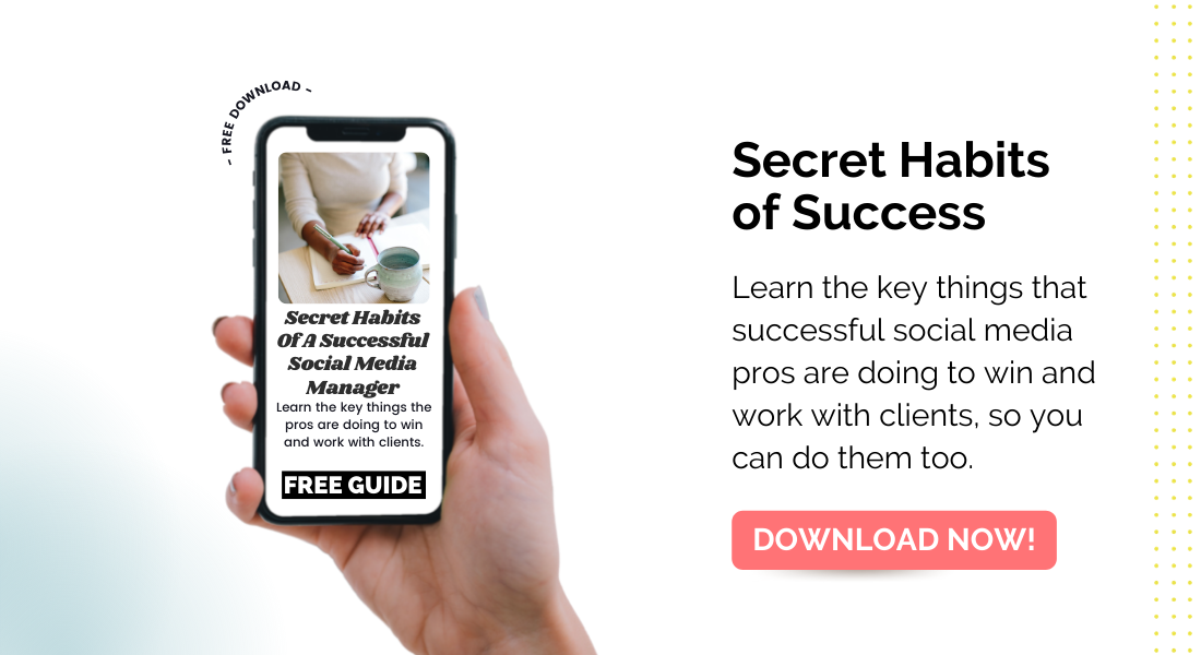 Secret habits of a successful social media manager. Learn how to make money as a social media manager.