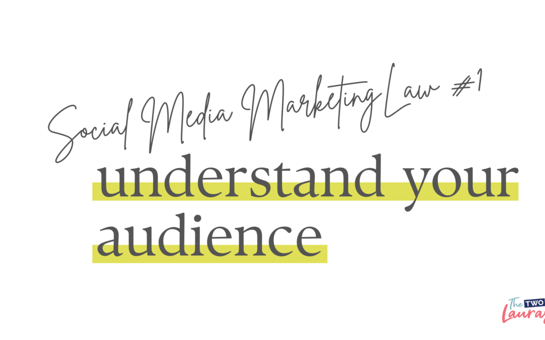 Social Media Marketing Law #1: Understand Your Audience